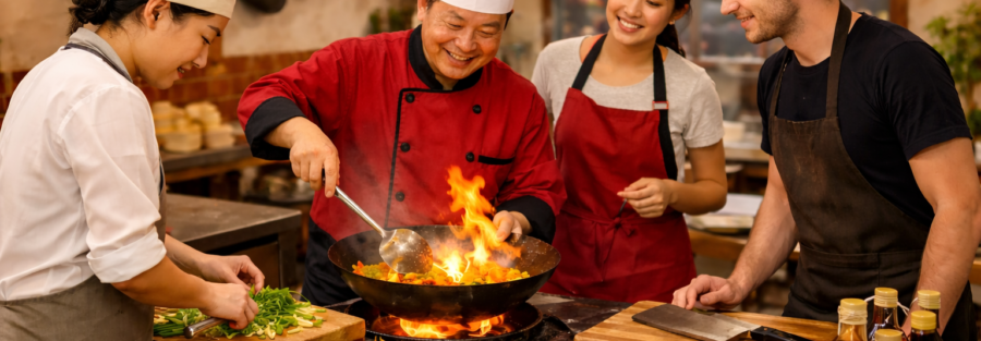 Inside a Chinese cooking school teaching real Chinese cuisine