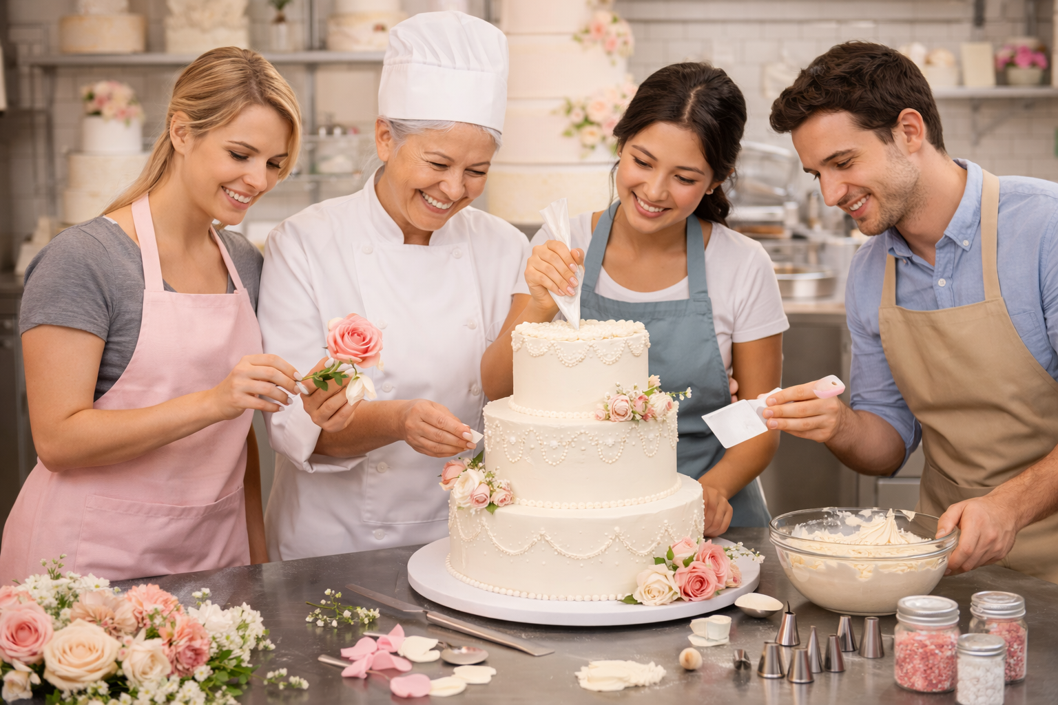 Wedding cake making course